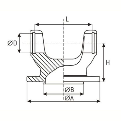 flange yoke 39118